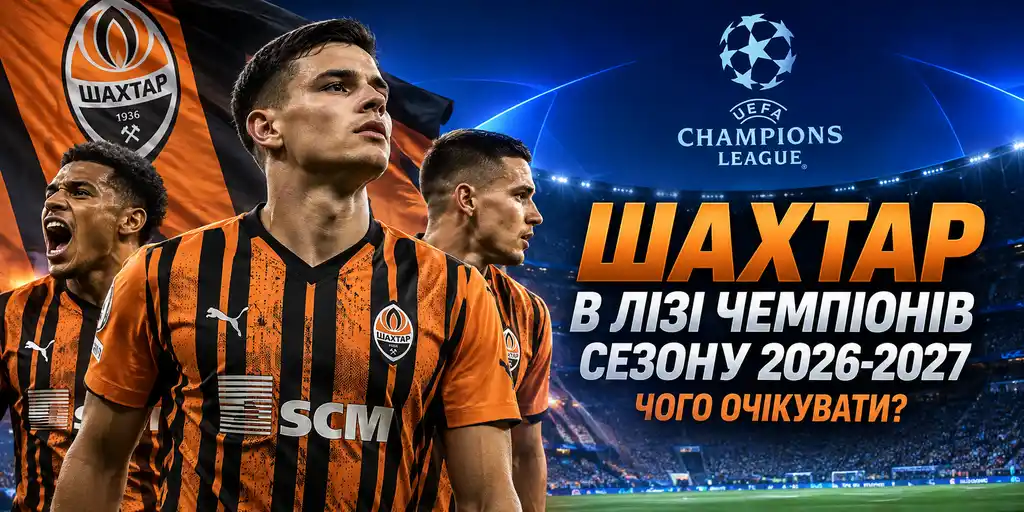 Шахтар в Лізі чемпіонів сезону 2026-2027 - чого очікувати?
